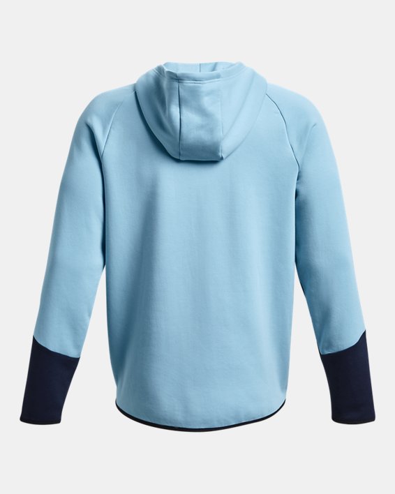 Men's UA Unstoppable Fleece Full-Zip, Blue, pdpMainDesktop image number 5